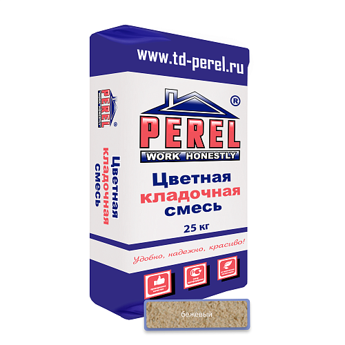 Бежевая кладочная смесь Perel NL 25 кг Бежевая кладочная смесь Perel NL 25 кг