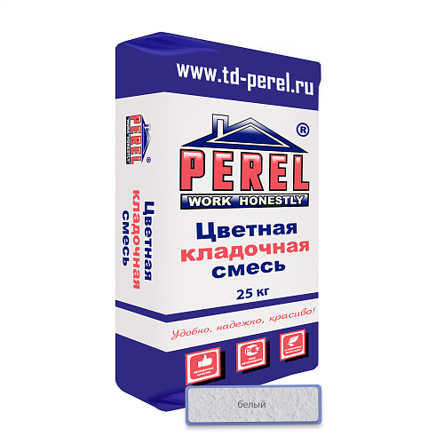 Белая кладочная смесь Perel VL 0205, 25 кг Белая кладочная смесь Perel VL 0205, 25 кг