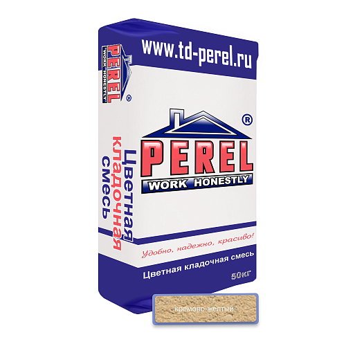 Кремово-желтая кладочная смесь Perel NL 50 кг Кремово-желтая кладочная смесь Perel NL 50 кг